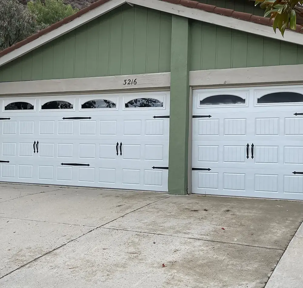 broken garage door repaired and replaced